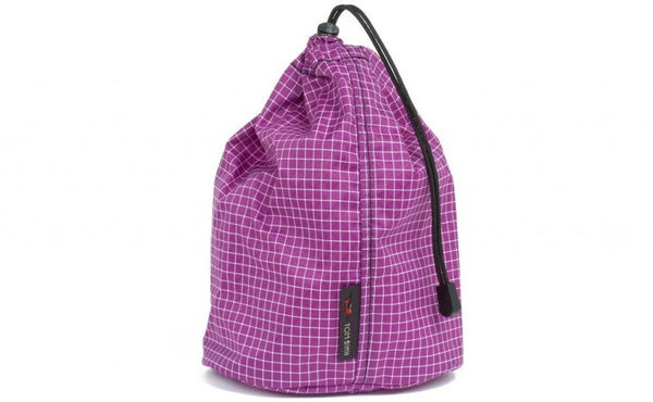 A Size 3 Ultraviolet (purple with white grid) 200 Halcyon Travel Stuff Sack.